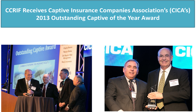 CCRIF won 2013 Outstanding Captive of the Year Award