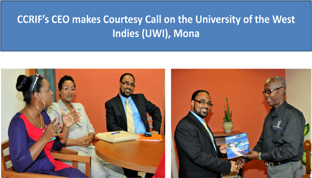 CCRIF’s CEO makes Courtesy Call on UWI