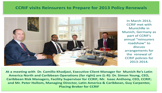 CCRIF visits Reinsurers to Prepare for 2013 Policy Renewals - 1 of 2