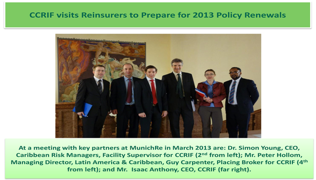 CCRIF visits Reinsurers to Prepare for 2013 Policy Renewals - 2 of 2