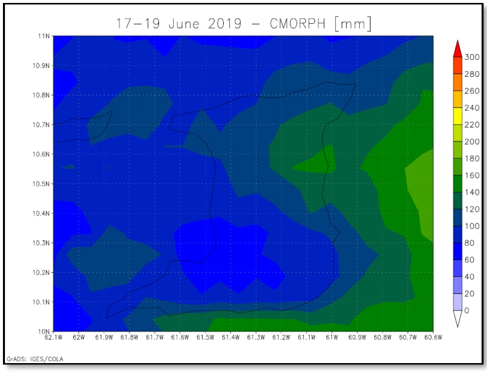 Event Briefing - Excess Rainfall - Covered Area Rainfall Event - Trinidad - June 17-19, 2019