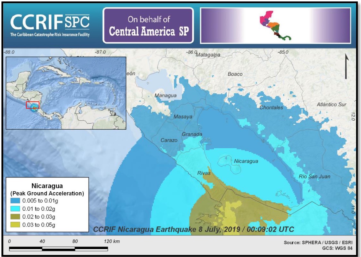 Event Briefing - Earthquake - Nicaragua - July 8, 2019