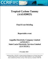 Final Event Briefing - TC Tammy - Reportable event - ANGLEC & LUCELEC - November 1, 2023