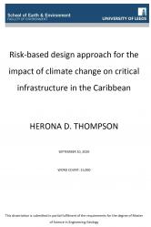 Risk-based design approach for the impact of climate change on critical infrastructure in the Caribbean