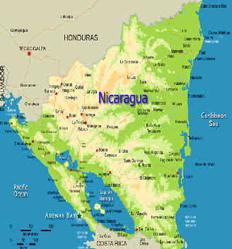 Map of Nicaragua