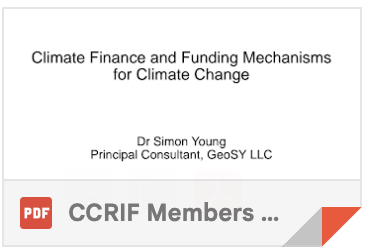 Climate Finance and Funding Mechanisms  for Climate Change