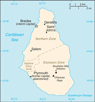 Montserrat Map