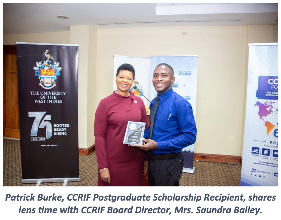 Partick Burke - CCRIF postgraduate Scholarhip Receipient