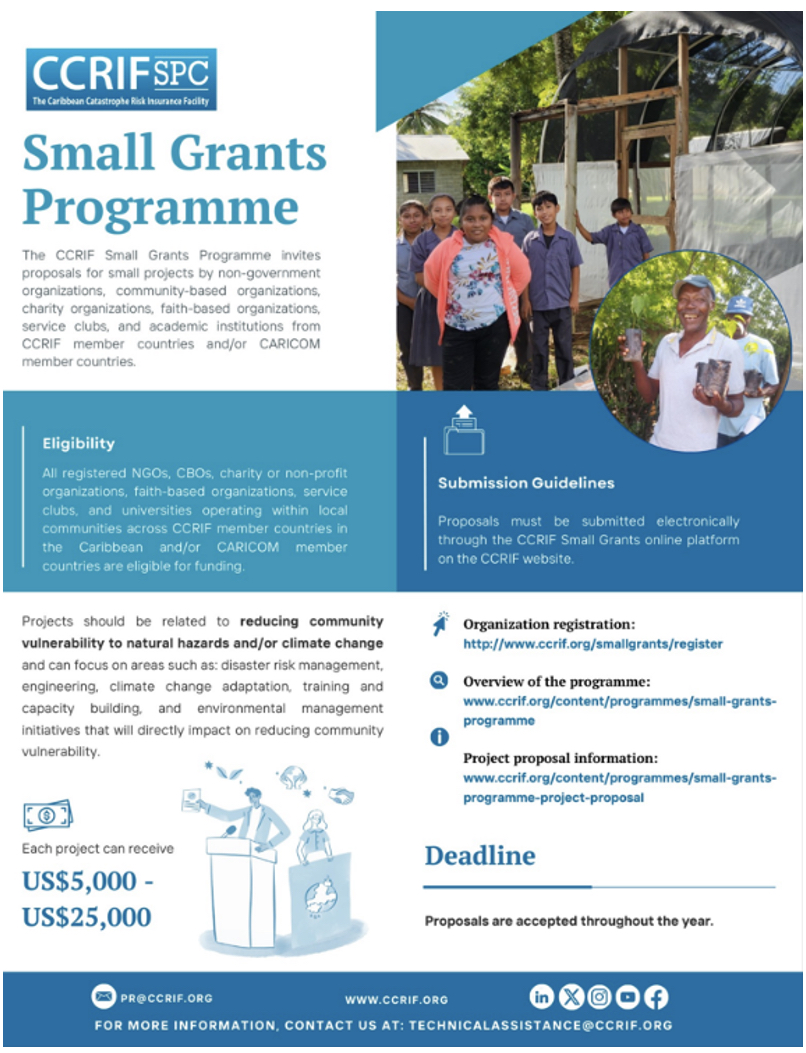We Continue to Be Proud of our Support for Local Disaster Risk Reduction Initiatives Across the Caribbean