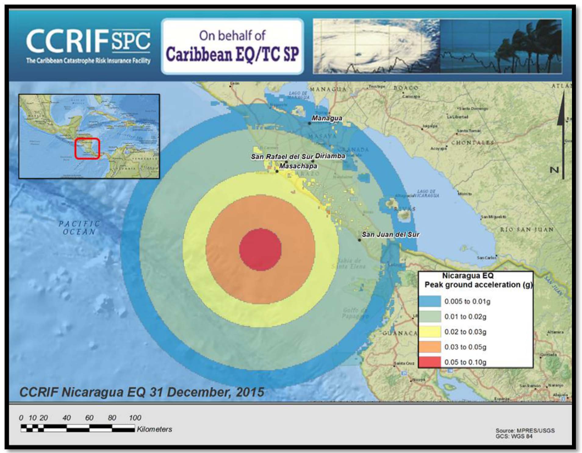 Información del evento- Nicaragua Sismo - 31 de Diciembre de 2015