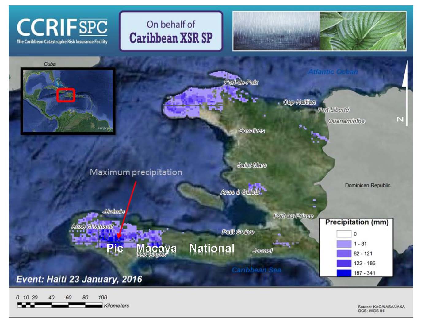 Event Briefing - Excess Rainfall - Covered Area Rainfall Event - January 23 2016