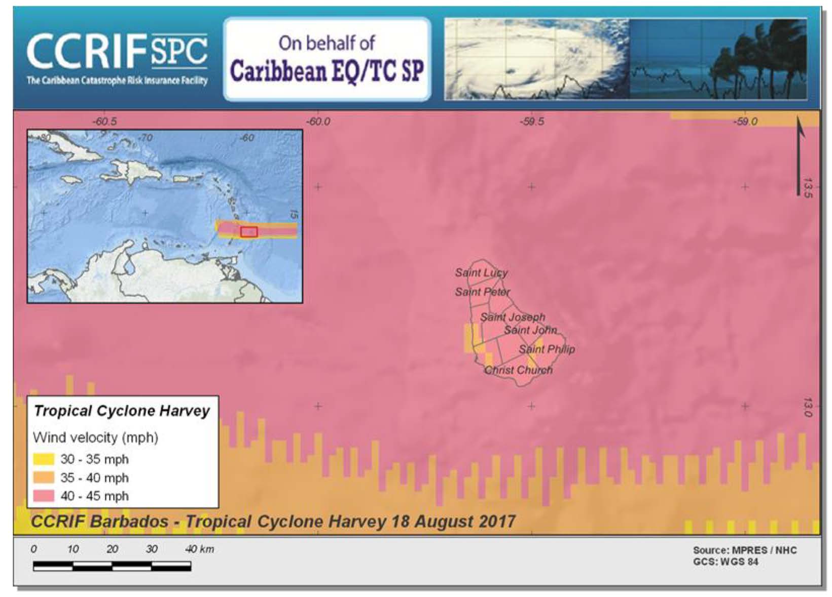 Preliminary Event Briefing - Tropical Cyclone Harvey - Windward Islands - August 20, 2017