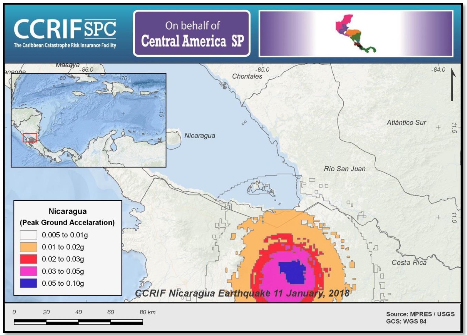 Event Briefing - Earthquake - Nicaragua - January 11 2018