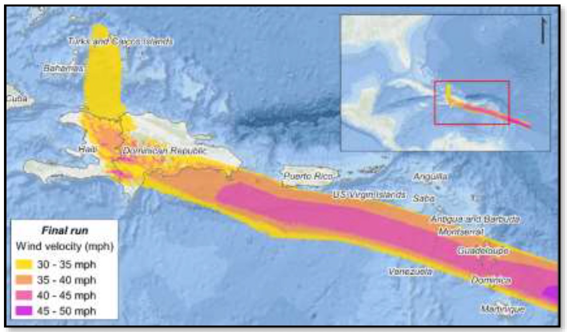 Event Briefing - Tropical Cyclone Beryl - Wind and Storm Surge - DMA-MSR-HTI - July 20, 2018