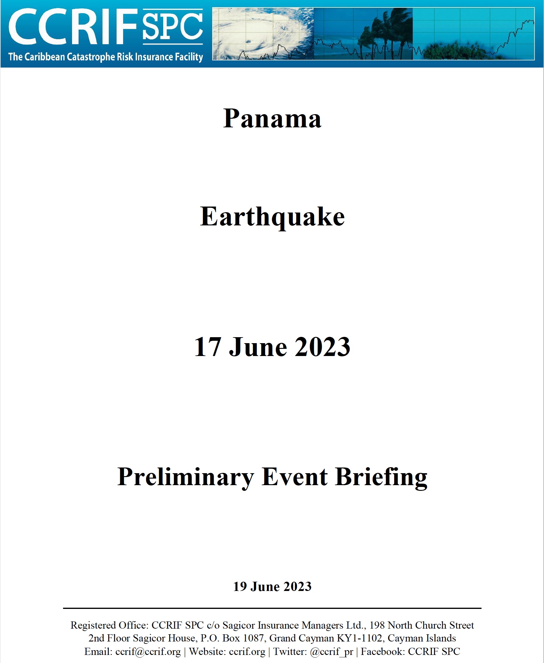 Preliminary Event Briefing - Earthquake - Panama - June 17 2023