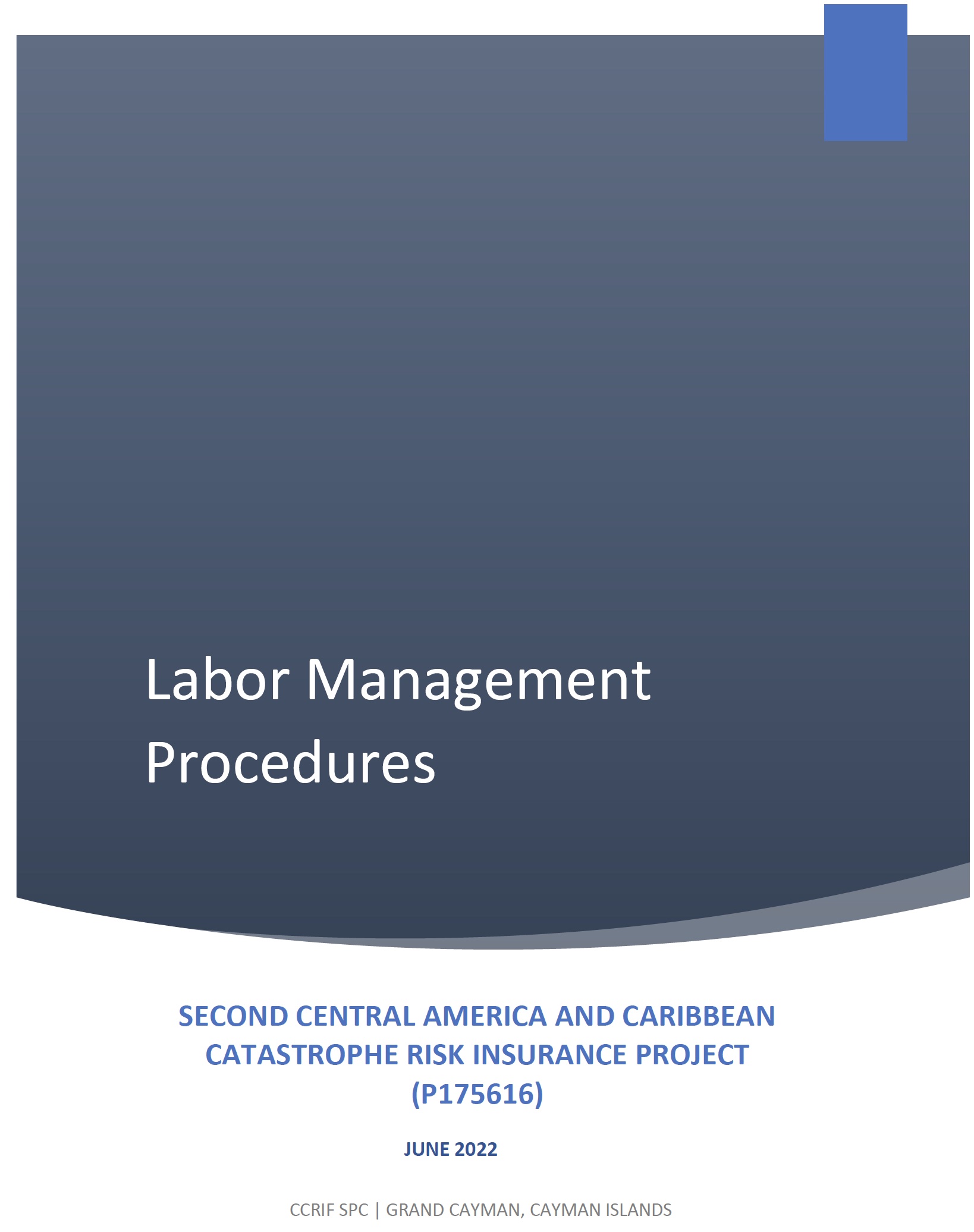CCRIF SPC Labor Management Procedures - June 2022