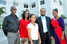 CCRIF CEO, Mr. Isaac Anthony (2nd right), paid a courtesy visit on UWI Registrar, Mr. Clement Iton 