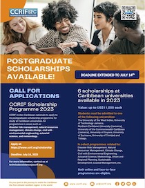 CCRIF Postgraduate Scholarships Flyer