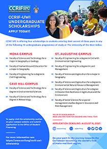 UWI CCRIF Scholarhship Flyer