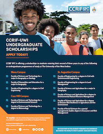 UWI CCRIF Scholarhship Flyer