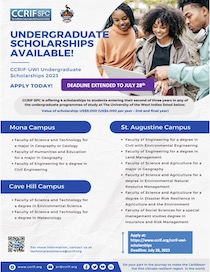 UWI CCRIF Scholarhship Flyer