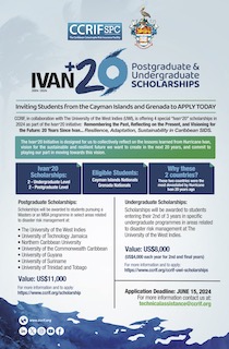 CCRIF Ivan+20 Scholarships Flyer