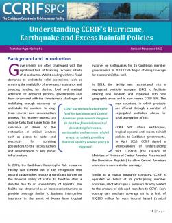 Technical Paper - Understanding CCRIF's Hurricane, Earthquake and Excess Rainfall Policies