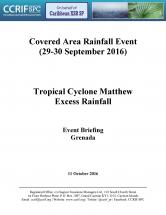 Event Briefing - TC Matthew Excess Rainfall - Covered Area Rainfall Event - Grenada - September 29-30, 2016