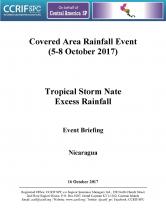 Event Briefing - Tropical Storm Nate Excess Rainfall - Covered Area Rainfall Event - Nicaragua - October 5-8, 2017