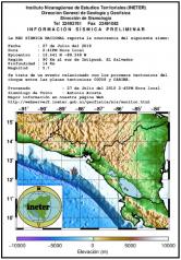 Información del evento - Sismo - Nicaragua - 27 de Julio de 2018