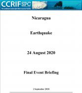 Event Briefing - Earthquake - Nicaragua - September 3 2020