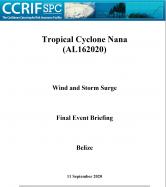Event Briefing - TC Nana - Wind and Storm Surge - Belize - September 11 2020
