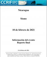 Final Información del evento - Sismo - Nicaragua - 10 de febrero de 2021