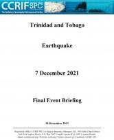 Final Event Briefing - Earthquake - Trinidad and Tobago- December 18 2021