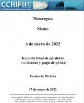 Reporte final de pérdidas modeladas y pago de póliza - Sismo - Nicaragua - 6 de enero de 2022