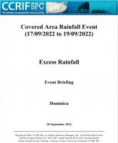 Event Briefing - Excess Rainfall - Covered Area Rainfall Event - Dominica - September 28 2022