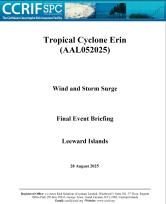 Final Event Briefing - TC Erin - Winda and Storm Surge - Leeward Islands - August 28 2025