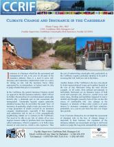 Flyer - Climate Change and Insurance in the Caribbean