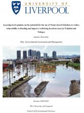Assessing local opinions on the potential for the use of Nature-based Solutions to reduce vulnerability to flooding and improve well-being in urban areas in Trinidad and Tobago.